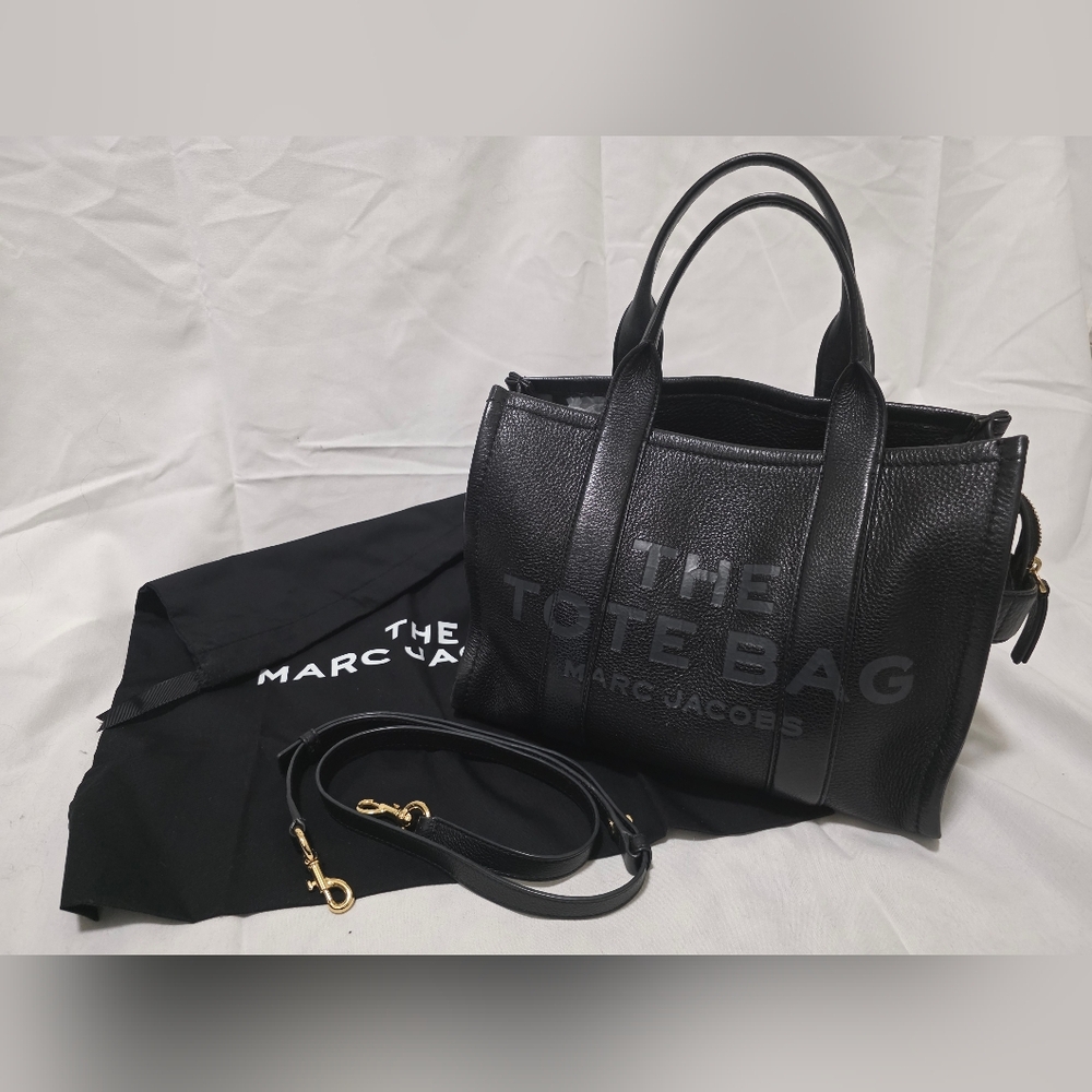Marc Jacobs Black Tote with Detachable Strap